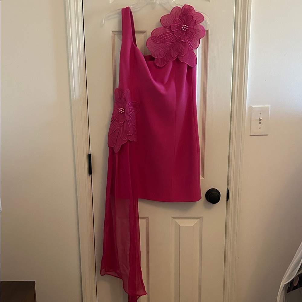 Elliatt Pink Floral Mini Dress